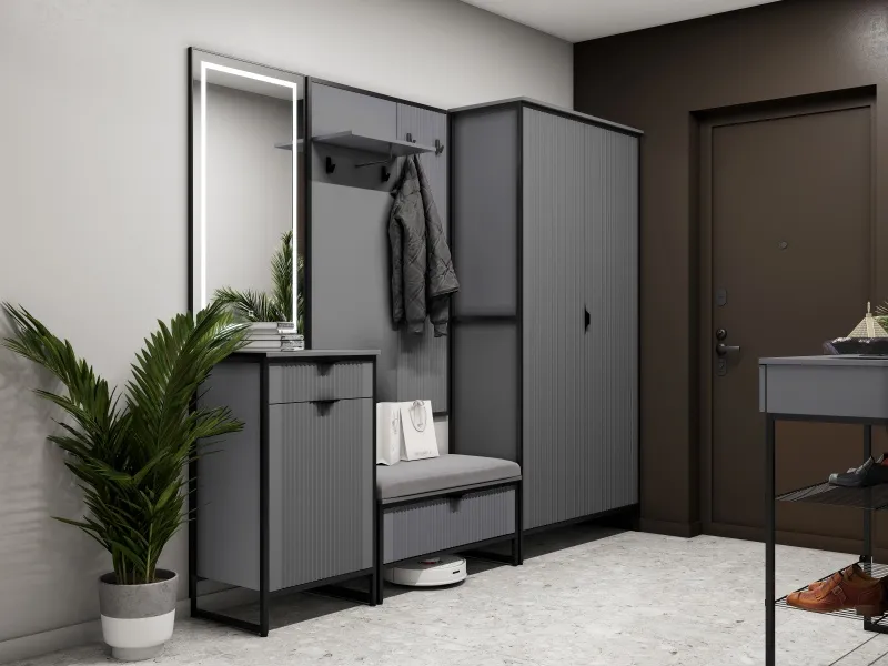 Прихожая "Нора" композиция #2 Графит