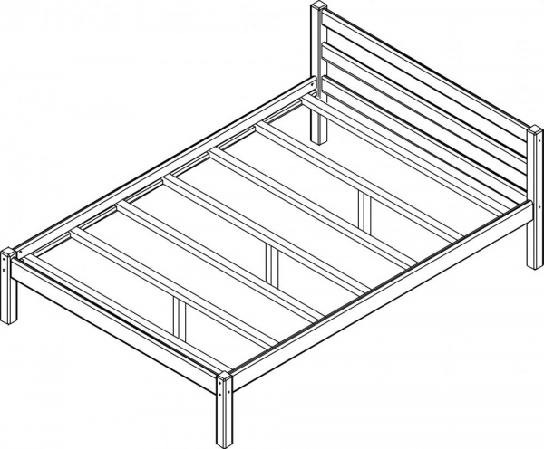 Кровать "Рино" с опорными брусками