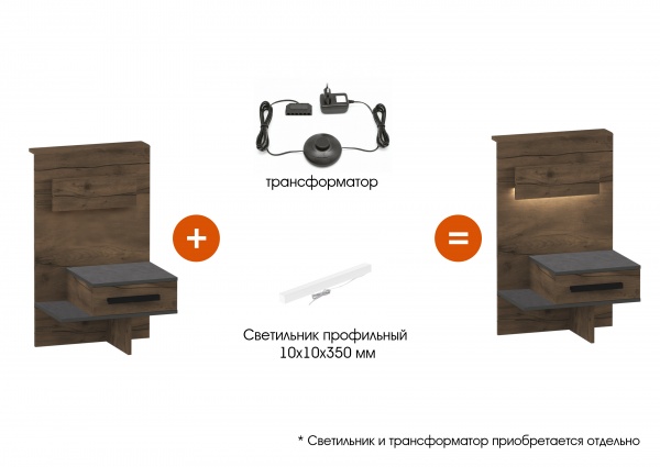 Тумба прикроватная "Глазго" спальня